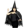 Image de Set De Sorciere Cape Chapeau Et Nez - Noir - Unique