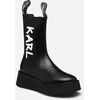 Image de Zephyr Midi Gore Boot par Karl Lagerfeld Noir 38 Femme