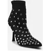 Image de Pandara Studs Knit Boot par Karl Lagerfeld Noir 38 Femme