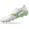 Image de Mizuno, Unisexe, Chaussures de football, Morelia Neo Iv ss Japan Fg (42.5), Blanc, Vert, Gris