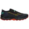 Image de Mizuno, Hommes, Chaussures de course à pied, Wave Daichi 9 (44.5), Rouge, Orange, Bleu, Noir