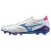 Image de Mizuno, Unisexe, Chaussures de football, Morelia Neo Iv ss Japan Fg (44), Blanc, Bleu, Rose
