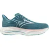 Image de Mizuno, Femmes, Chaussures de course à pied, Wave Rider 29 - Chaussures de course - Femmes (38.5), Bleu, Blanc, Rose