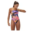 Image de Speedo Maillot De Bain Allover Digital Lattice Tie-back UK 30