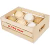 Image de Le Toy Van, Épicerie : accessoires, OEufs de ferme (6 pièces) pour le magasin d'alimentation