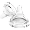 Image de LANSINOH 2 Tétines Natural Wave pour biberon lait maternel débit Moyen