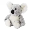 Image de Bouillotte chauffante micro-ondes à graines avec housse peluche - Koala gris