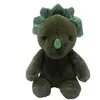 Image de Bouillotte chauffante micro-ondes à graines avec housse peluche - Dino vert