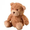 Image de Bouillotte chauffante micro-ondes à graines avec housse peluche - Teddy marron - Warmies