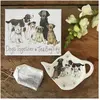 Image de Alex Clark Art Teebeutelteller TB01 6 Hunde Untertasse, Tasse