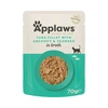 Image de 12 x 70g Pouch Thon avec anchois Applaws nourriture pour chats humide