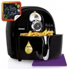 Image de Duronic AF1 BK Friteuse à air chaud sans huile 1500W / robot multicuiseur pour frire, cuire, rôtir, griller sainement et sans matières grasses