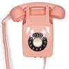 Image de GPO 746 WALL Rose - Téléphone mural rétro bouton poussoir