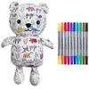 Image de Eat Sleep Doodle Teddybär mit 10 Dinosaurier-Markern
