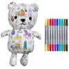 Image de Eat Sleep Doodle Teddybär mit 10 Märchenmarkern (25 cm)