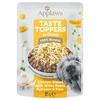 Image de 12x85g Applaws Taste Toppers en sauce poulet, pois, potiron, haricots blancs - Pâtée pour chien