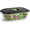 Image de FoodSaver Récipient pour aliments frais, Boîte de conservation, Transparent, Noir