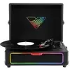 Image de Victrola Platine Vinyles Glow Format Valise Avec 18 Modes De Leds, Platine, Noir