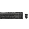 Image de Targus - Ensemble clavier et souris - combo - full size - antimicrobienne - USB - AZERTY - Français - noir