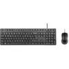 Image de Targus Clavier et souris filaires pleine taille Combo (FR, Filaire), Clavier, Noir