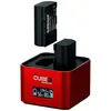 Image de Hähnel ProCube3 DSLR Charger Canon fr LP-E, LP-E8 und LP-E17 (Chargeur de batterie d'appareil photo), Alimentation pour appareil photo, Rouge, Noir