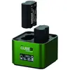 Image de Hähnel ProCube 3 Twin (Chargeur de batterie d'appareil photo), Alimentation pour appareil photo, Vert, Noir