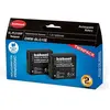 Image de Hähnel HL-PLG10, batterie pour 2 appareils photo, remplace la batterie d'origine DMW-BLG10E 7,2 V 1000 mAh (Batterie de l'appareil photo), Alimentation pour appareil photo, Noir