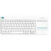 Image de Clavier tactile sans fil Logitech K400 Plus - Clavier - sans fil - 2.4 GHz - Allemand - blanc