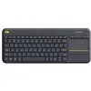 Image de Clavier tactile sans fil Logitech K400 Plus - Clavier - sans fil - 2.4 GHz - QWERTY - International US - noir