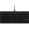 Image de Logitech Clavier de jeu mécanique G Pro - Clavier - backlit - USB - AZERTY - Français - commutateur : GX Blue Clicky - noir