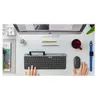 Image de Logitech Slim Multi-Device K580 - Clavier - sans fil - Bluetooth, 2.4 GHz - Pan Nordic - graphite