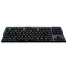 Image de Logitech G915 TKL Tenkeyless LIGHTSPEED Clavier de jeu mécanique RVB sans fil - Clavier - backlit - sans fil - USB, Bluetooth, 2.4 GHz - Nordique - commutateur : GL Linear - carbone