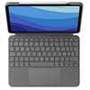Image de Logitech Combo Touch - Clavier et étui - avec trackpad - rétroéclairé - Apple Smart connector - QWERTZ - Suisse - gris oxford - pour Apple 11-inch iPad Pro (1ère génération, 2e génération, 3ème génération)