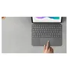 Image de Logitech Combo Touch - Clavier et étui - avec trackpad - rétroéclairé - Apple Smart connector - QWERTY - R.-U. - gris oxford - pour Apple 11-inch iPad Pro (1ère génération, 2e génération, 3ème génération)
