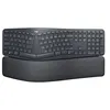 Image de Logitech Ergo Series ERGO K860 for Business - Clavier - full size - sans fil - 2.4 GHz, Bluetooth 5.0 LE - AZERTY - Français - graphite