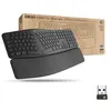 Image de Logitech Ergo Series ERGO K860 for Business - Clavier - full size - sans fil - 2.4 GHz, Bluetooth 5.0 LE - QWERTZ - Suisse - graphite