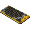 Image de Logitech Clavier POP Keys (FR, Filaire), Clavier, Noir, Jaune, Gris