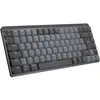 Image de Logitech Master Series MX Mechanical Mini - Clavier - rétroéclairé - sans fil - Bluetooth LE - QWERTZ - Suisse - commutateur : Tactile Silencieux - graphite