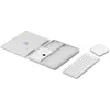 Image de Logitech Casa Pop-Up Desk (FR, Sans fil), Clavier, Argent, Blanc