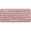 Image de Logitech PEBBLE KEYS 2 K380S ROSE DEU BT (DE, Sans fil), Clavier, Rose