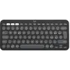 Image de Logitech PEBBLE KEYS 2 K380S TONAL (IT, Sans fil), Clavier, Gris