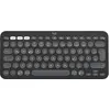 Image de Logitech PEBBLE KEYS 2 K380S TONAL (DE, Sans fil), Clavier, Gris
