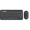 Image de Logitech Pebble 2 Combo - Ensemble clavier et souris - sans fil - Bluetooth LE - QWERTY - International US - blanc ton sur ton