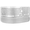 Image de Logitech Clés d'onde pour Mac Wrls Ergo (FR, Sans fil), Clavier, Gris, Blanc