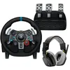 Image de Pack gaming Logitech Volant de course et pédalier G29 Driving Force pour PS5/PS4/PC/Mac Noir + Casque Astro A10 Gen 2 Noir