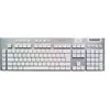 Image de Logitech G915 X - Clavier - jeu, LIGHTSPEED - full size - backlit - sans fil - Bluetooth, 2.4 GHz, USB-C - blanc