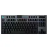 Image de Logitech G915 TKL - Clavier - backlit - sans fil - Bluetooth, USB, 2.4 GHz - QWERTY - Espagnol - commutateur : GL Tactile - noir