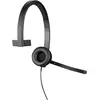 Image de Logitech Casque USB mono H570e (Filaire, USB-C, Les équipes Microsoft), Casque micro de bureau, Noir