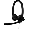 Image de Logitech Casque USB Stéréo H570e (Filaire, USB-A, Les équipes Microsoft), Casque micro de bureau, Noir