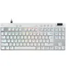 Image de Logitech PRO X RAPID - Clavier - TKL - backlit - USB - QWERTY - International US - commutateur : Linear - blanc